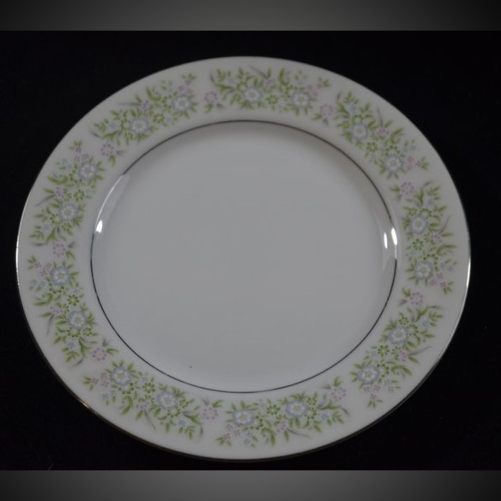 Taihei China Springtime Pattern Dessert Plate, Vintage Floral Dessert Plate